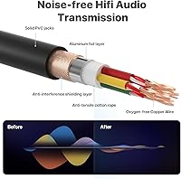 Vista 5 de EBXYA Serpiente de 4 Canales de 20 Pies - Cable Serpiente XLR Macho a Hembra Premium para Presentaciones en Vivo, Grabación, Estudios