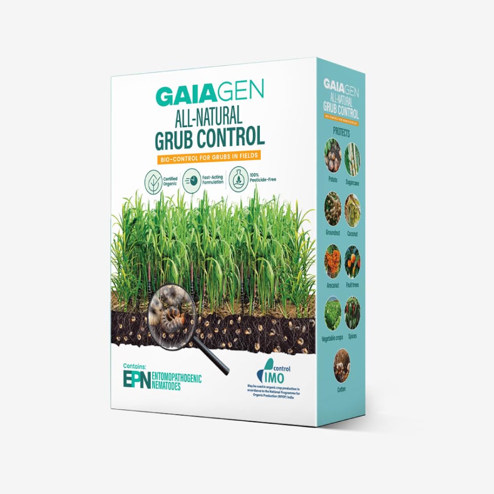 Grub Control | 100% Natural Grub Control | Fast-acting Formulation for Plants | Effective Grub Prevention | Organic Solutions for Healthy Crops & Gardens - 1kg