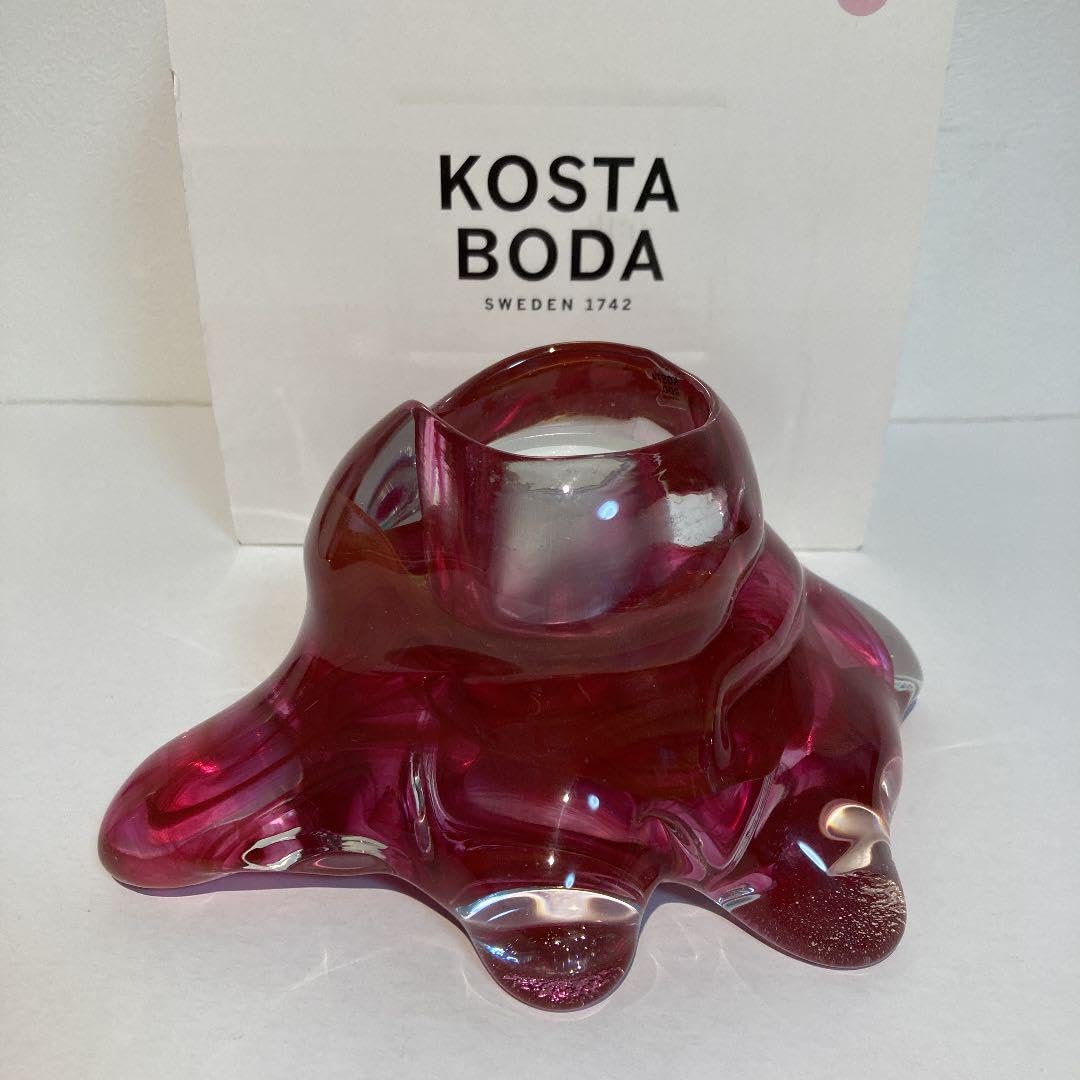 キャンドルホルダー ガラス 北欧 ピンク KOSTA BODA コスタボダ 1点 キャンドルホルダー ガラス 北欧 ピンク KOSTA BODA コスタボダ 1点