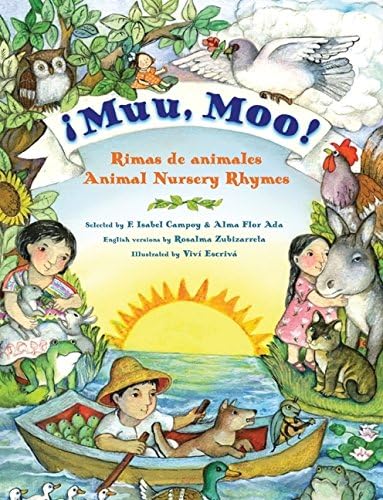 Muu, Moo! Rimas de animales/Animal Nursery Rhymes: Bilingual English-Spanish Hardcover – Illustrated, March 9, 2010