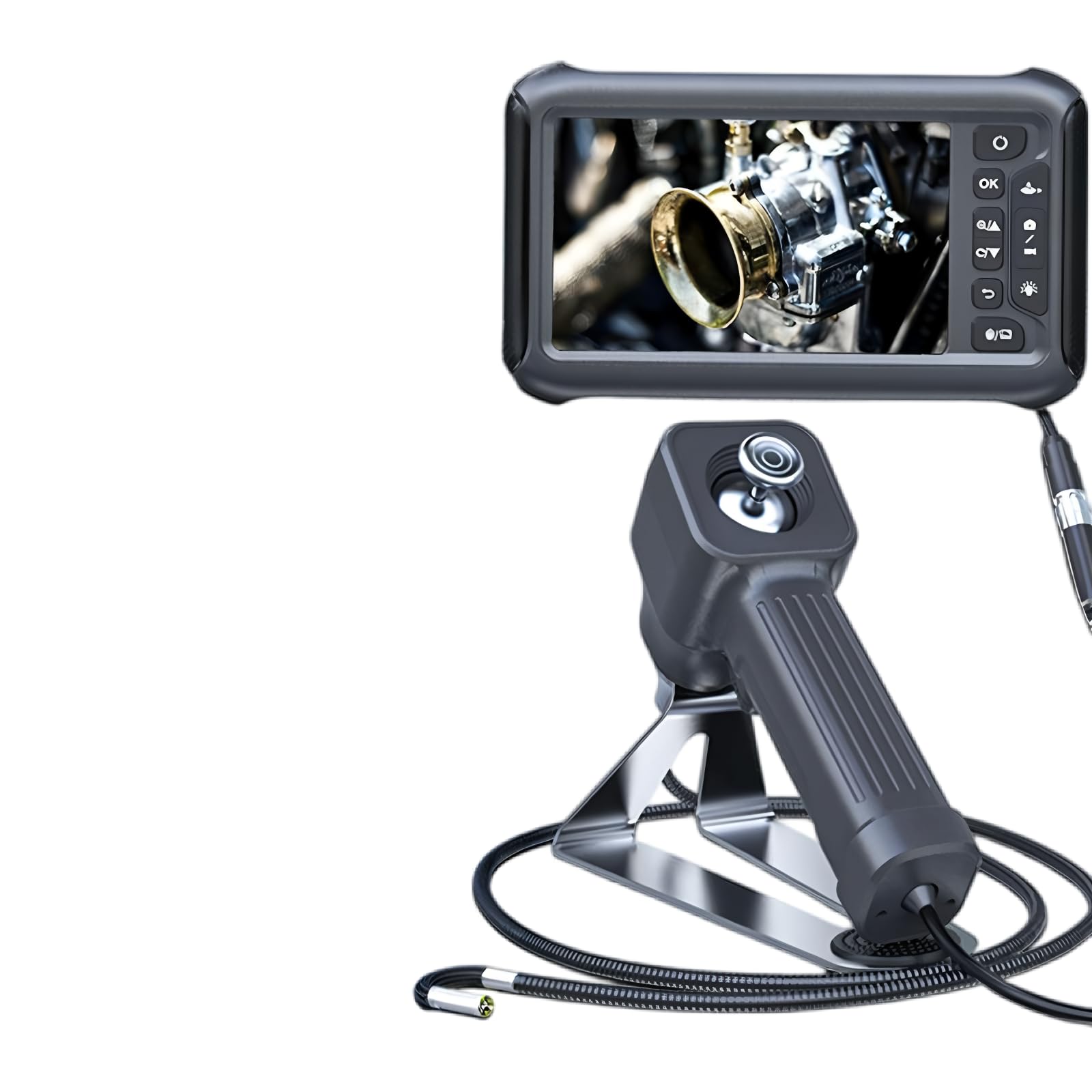 Endoscope GL-700A Articulating Borescope 4mm 1M Dual Lens 1080P HDMI