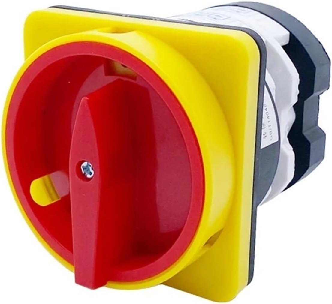 50A cam Switch YMZ12-50/2GS Padlock self-Locking 690V 2-Pole Power Cut-Off Control 2-Position Silver Contact Rotation