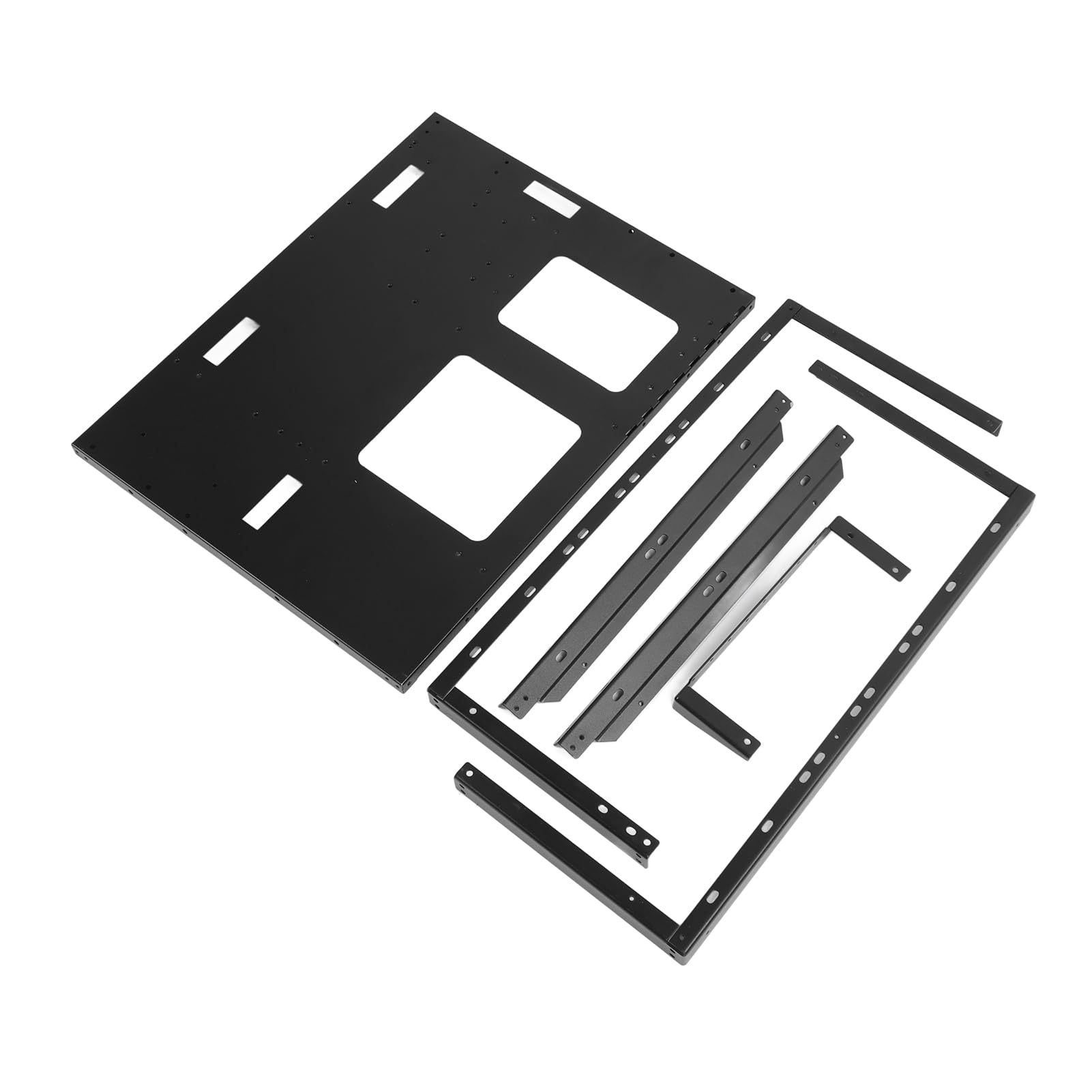 SENECESLI ATX Otwarty Podwozie Stojak na obudowę, DIY Zmontowany Potężny Stalowa Płyta Chłodząca PC PC Case Otwarta Ramka dla MATX ITX