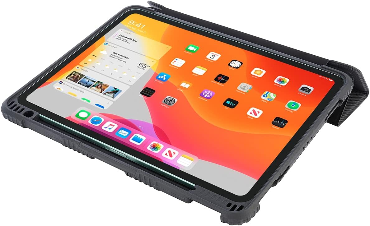 TUCANO EDUCO Rugged Protective Case Compatible with 10.9” iPad Air 2020 and 11" iPad Pro, Apple Pencil Slots for Charging and Storing, Ideal for E-Learning Military Grade