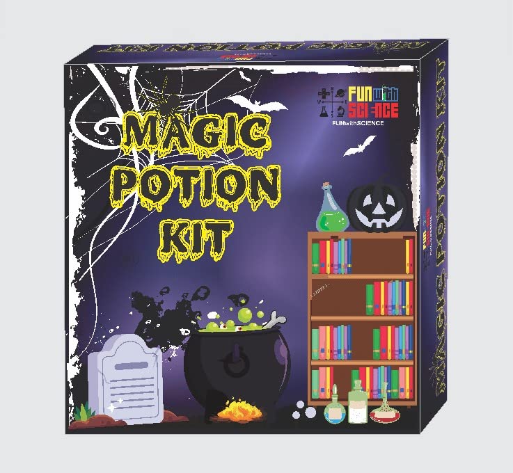 Potion kit, Inspired by Harry Potter, Make Fun Potions, Fuzzy Potion, for Harry Potter Lovers,Best, Learn The Science Behind Them, Sudoku, Maze and lot More, Made in India