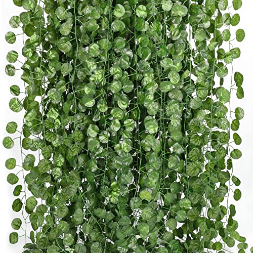 COCOBOO 36 Stück 75 m künstliche grüne Girlande künstliche Reben hängende Efeu-Girlande für Hochzeit Garten Schaukel Rahmen Outdoor Haus Schlafzimmer Dekoration Cover
