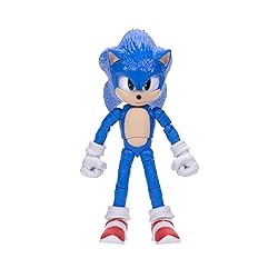 Sonic 3 Movie Action Figures 5-Inch Sonic Collector Toy Figure, Highly Articulated for Boys Girls - Officially Licensed Sonic The Hedgehog 3 Movie Product