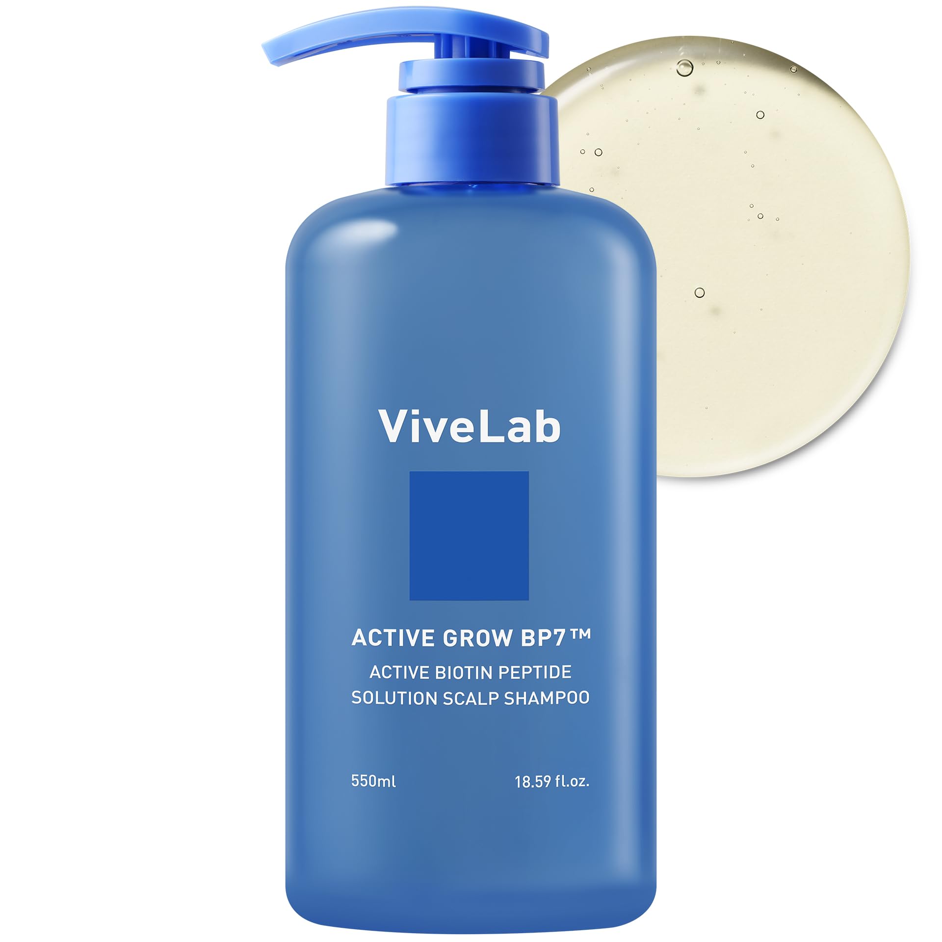 ViveLab Hair Strengthening Biotin Shampoo with Peptides - Anti-Thinning, Moisturizing & Volumizing Formula for Healthy Hair Growth, Clinically Tested Sulfate-Free Scalp Care for Men & Women