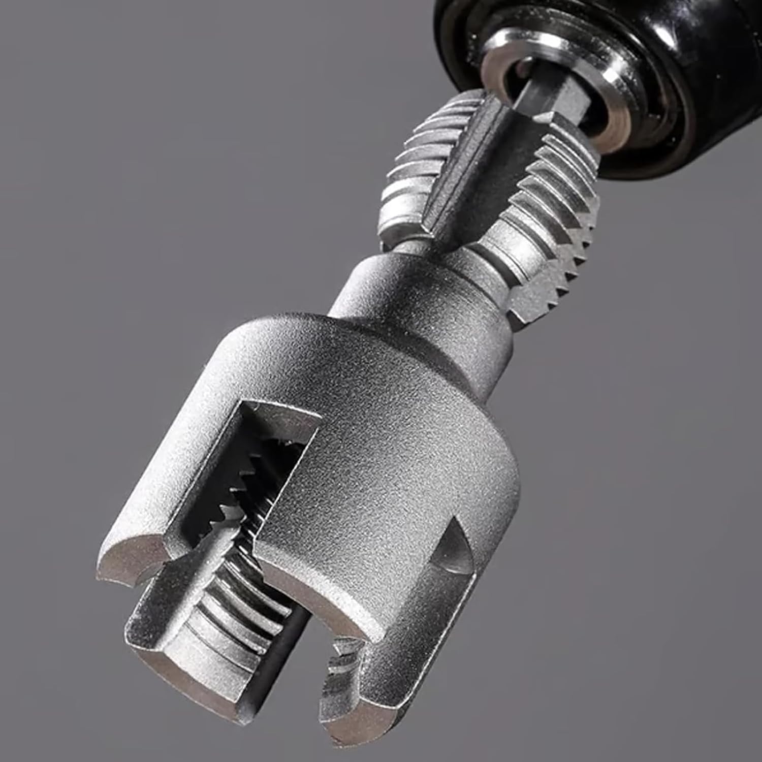 Integrated Internal & External Pipe Threading Tool, 1/2" & 3/4" & 1" Water Pipe Internal and External Integrated Threader, Electric Drill Compatible Heavy-Duty Pipe Thread Cutting Tool Set (3pcs)