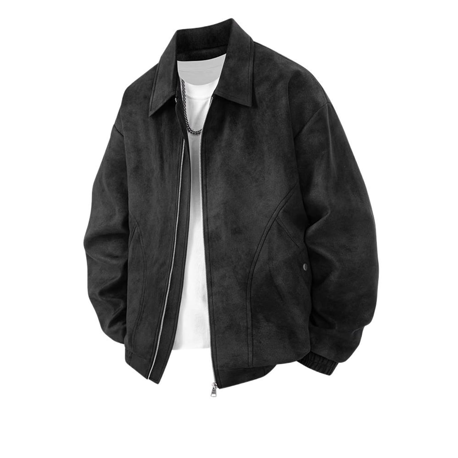 GUOYUXIAO Men's Jacket Male's Hooded Streetwear Outerwear Coat-grey-X-Large