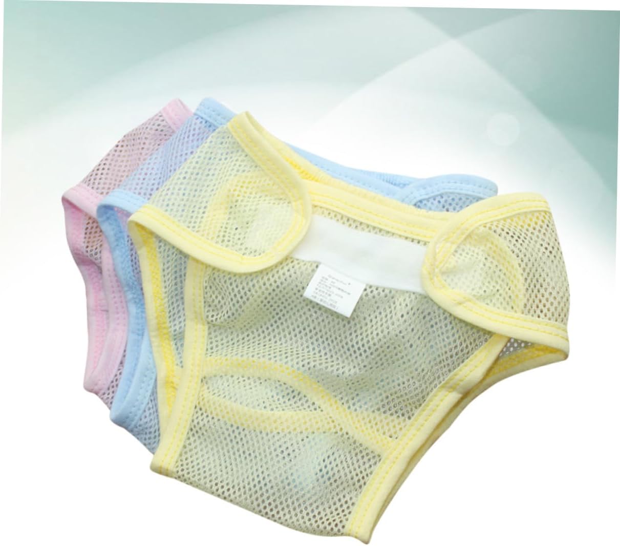 ORFOFE 3pcs Reusable Training Pants Washable Potty Underwear Diapers for Toddlers Soft Net Design for Boys Girls