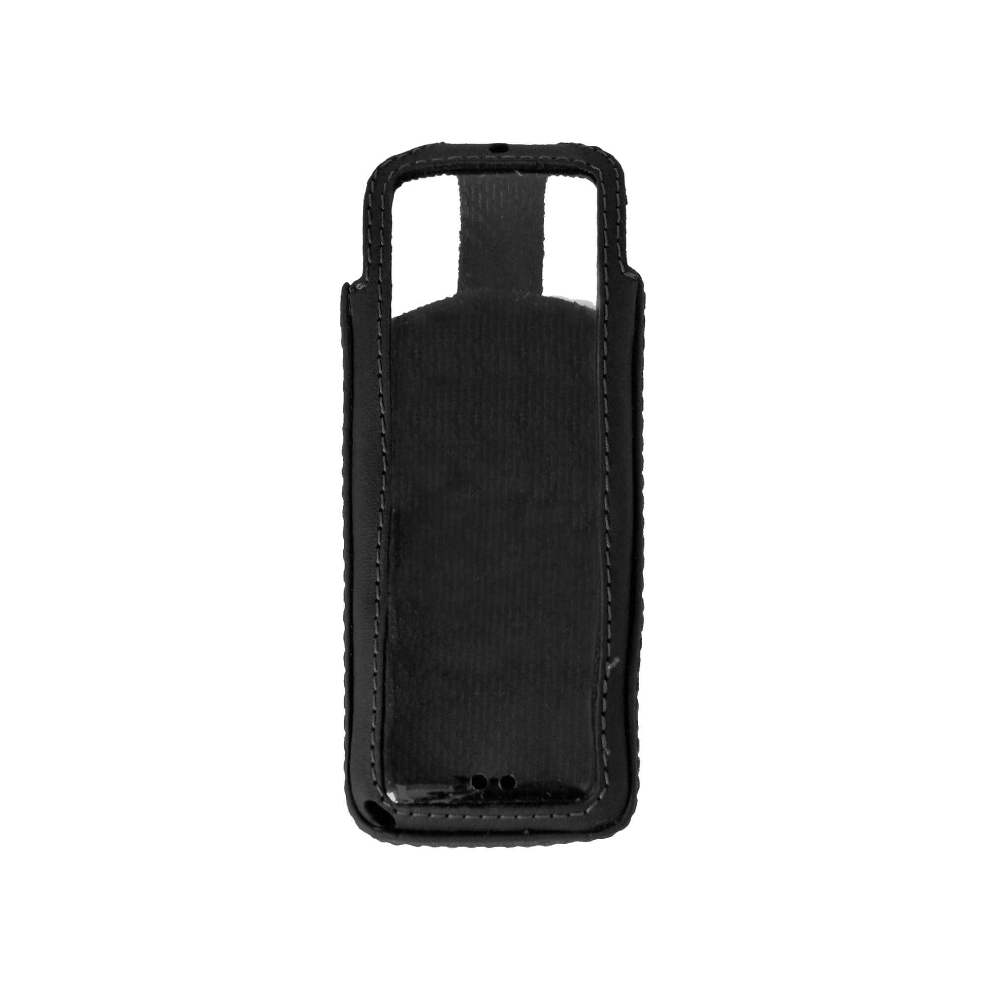 JT Berlin Turnline Funda de Cuero para Aastra 630 / 630d / Mitel 630-632dt Funda para cinturón [Cuero auténtico, Clip Giratorio para cinturón con 8 Posiciones, Fabricada a Mano en Europa] – Negro