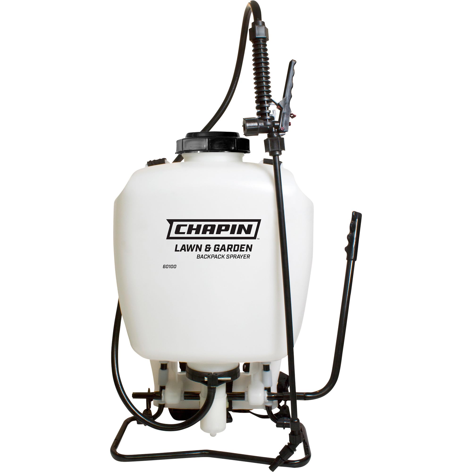 chapin 60100 4 gallon backpack sprayer for lawn and garden, translucent