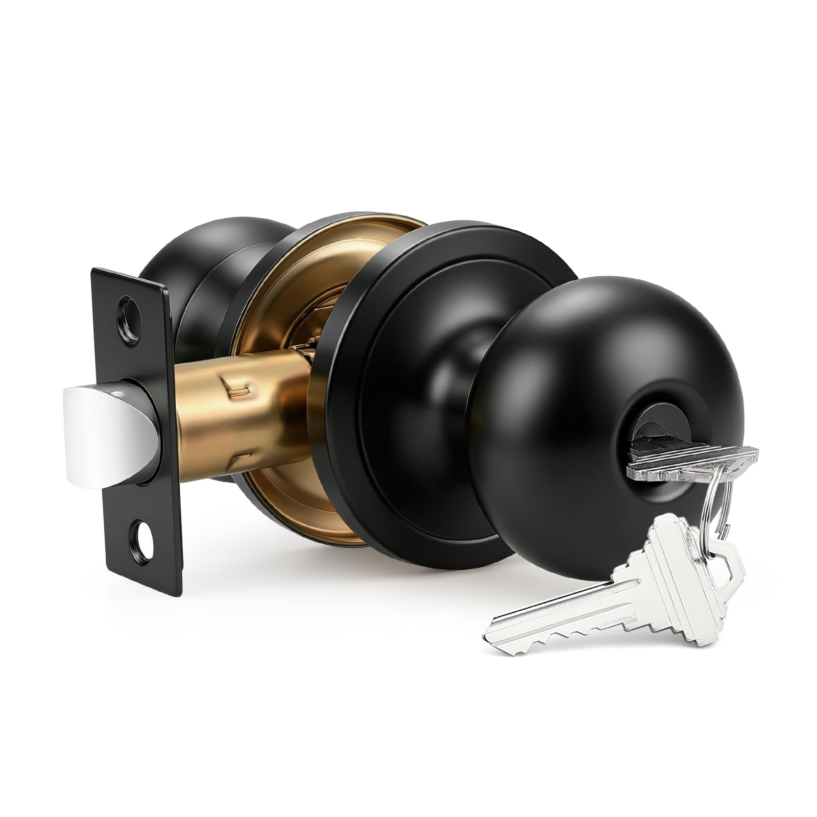 Keyed Entry Door Knob - Secure & Stylish -16