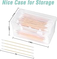 Vista 5 de BOOSTEADY Hisopos de limpieza de armas de algodón de 6 pulgadas con mango de bambú (Elige tu punta)