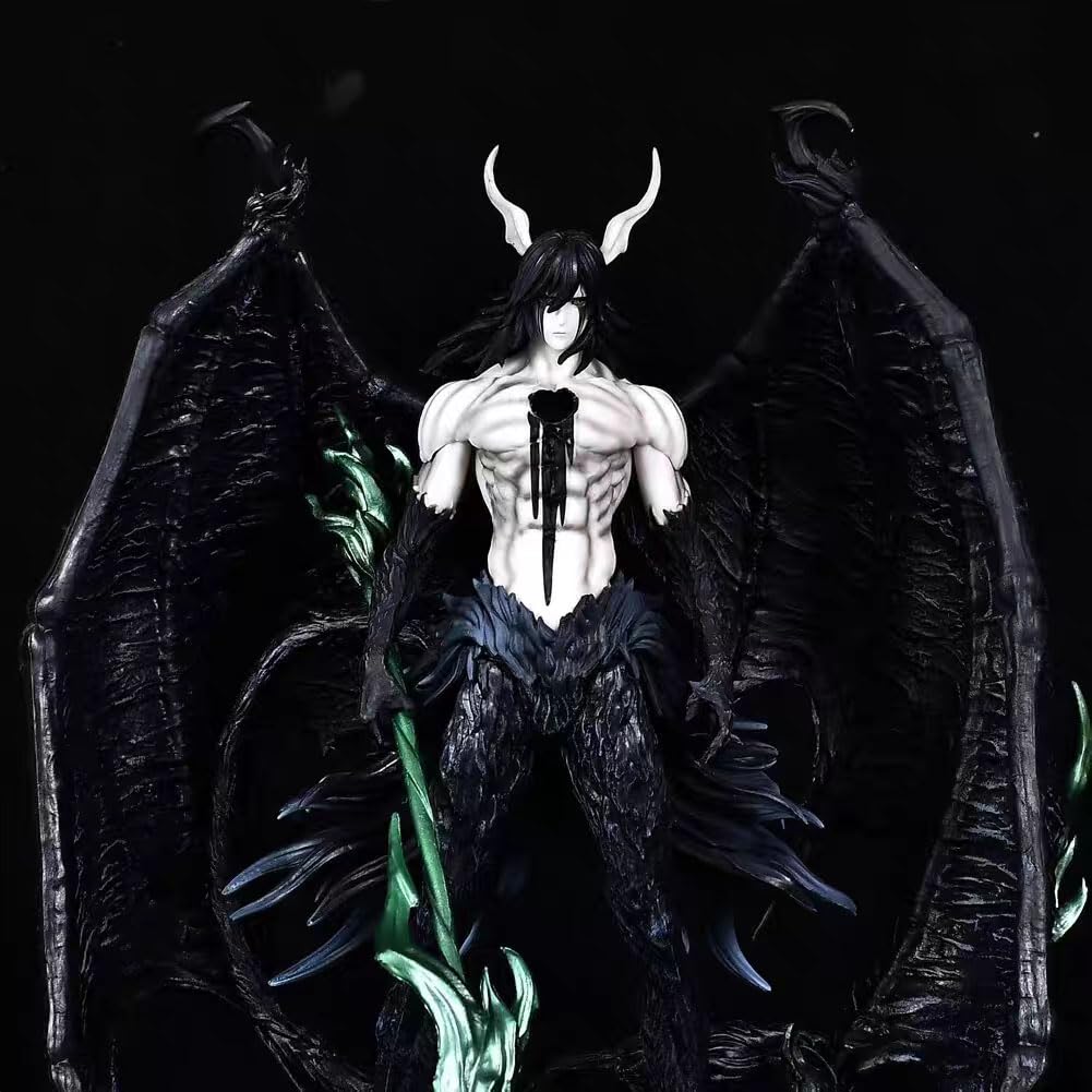 Figurka Hollow Ichigo – Black Wing Ulquiorra, duże figurki anime, Horned, Ichigo Ulquiorra, Cifer, stojąca, kolekcjonerska, figurka do zabawy, prezent dla fanów, 30 cm