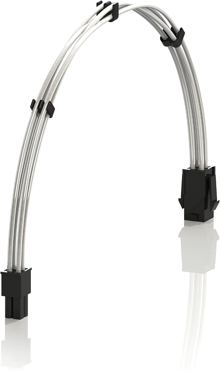 LINKUP - 30cm 4 Pin CPU PSU Cable Extension 18AWG Oxygen Free Copper (OFC) Teflon Jacket Custom Mod PC w/Combs