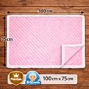 BRANDONN Premium Baby Blanket 100×75 cm – Ultra Soft Flannel Sherpa Newborn Blanket for Winter, AC, Stroller, Crib, Travel (0-12 Months) gallery image