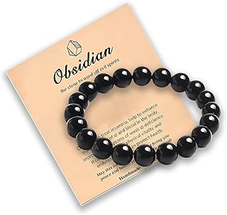 Bracelet En Tourmaline Noire Naturelle Pour Femme Et Homme, Pierre De Protection Énergétique, Design Élégant Et Élastique
