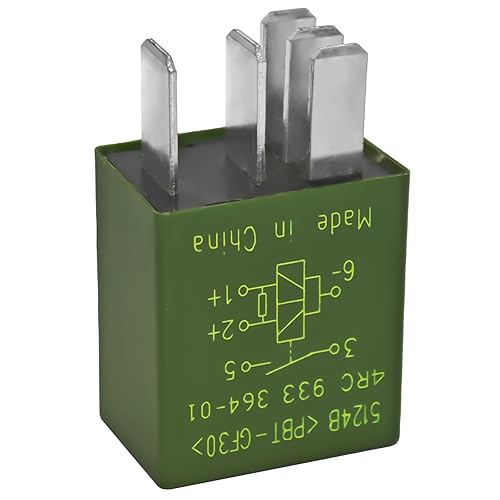 Miniatura 5 de Relé 13500116-12VDC Relé multiusos de 5 pines para ventilador de aire acondicionado, 13500116 compatible con modelos de vehículos GM, Chevrolet,