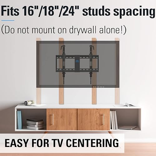 Miniatura 4 de Mounting Dream Soporte de pared inclinable para TV para la mayoría de televisores de 42 a 70 pulgadas, soporte de TV de inclinación de hasta 20