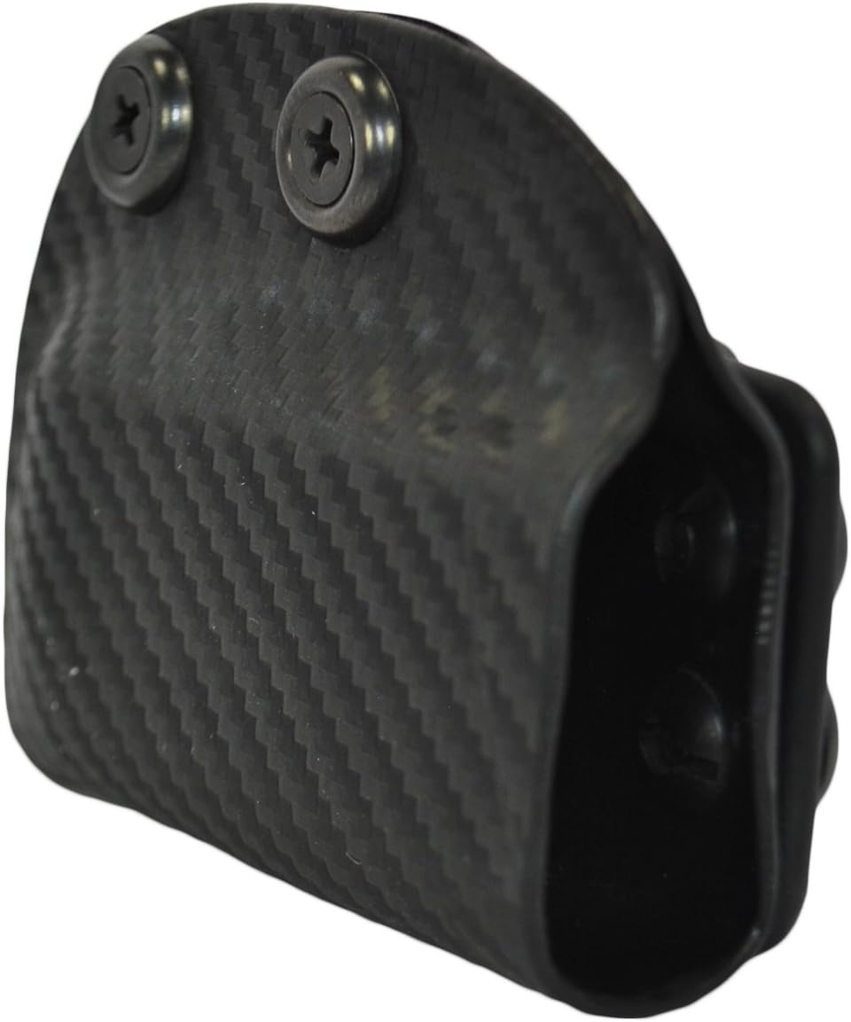 Carbon Fiber Kydex IWB Mag Pouch Magazine Carrier Holster Tactical Black Glock S&W Springfield XDS (Glock 36, Left)