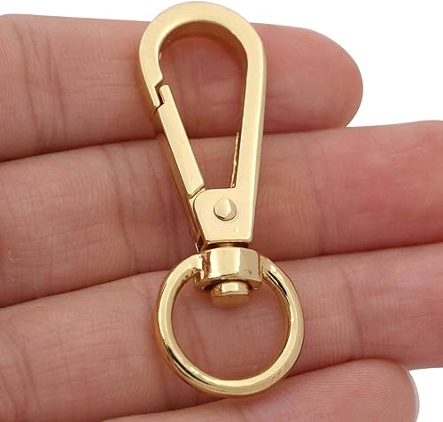 Miniatura 7 de BIKICOCO Perno de gatillo giratorio de 12 pulgadas, cierre de mosquetón con cierre de resorte, extremo de junta tórica, dorado, paquete de 20