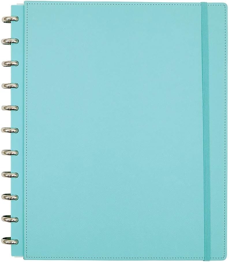 Office by Martha Stewart 1892210 Discbound Customizable Notebook Letter Size Blue (44461)