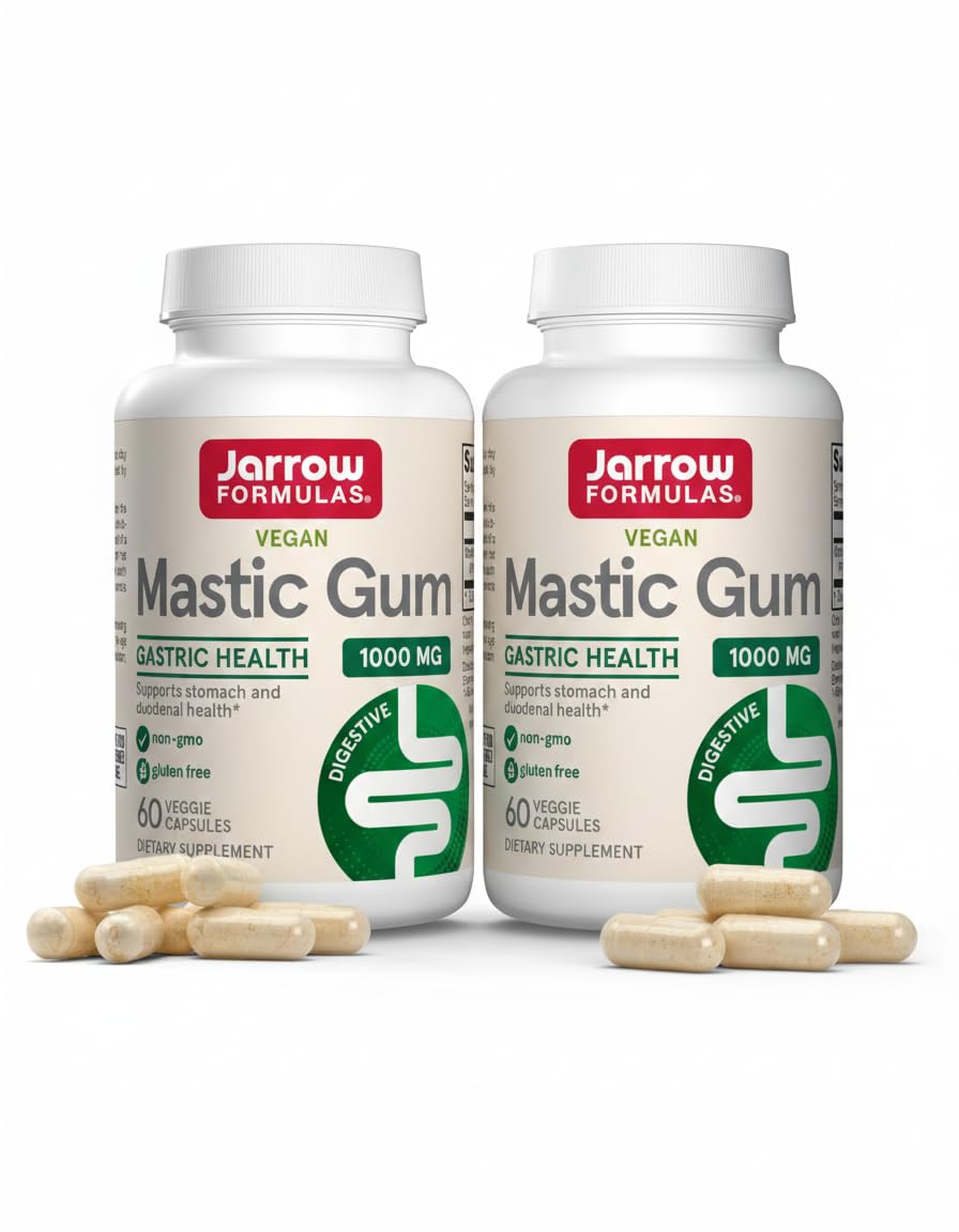 Jarrow Mastic Gum 1000mg, Supporting Stomach & Duodenal Health, 60 Capsules — Amazon image 11