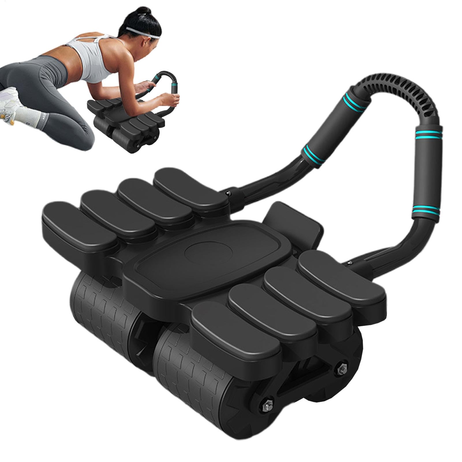 Rodillo de rueda AB, rodillo ABS - AB Workout Equipment Dispositivo auxiliar | Inicio Gimnasio Core Equipo de entrenamiento Ejercicio abdominal para adultos, mujeres