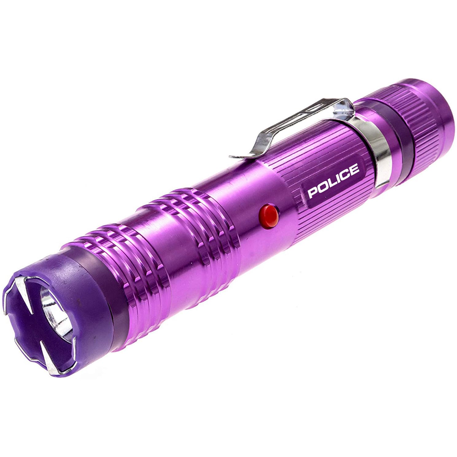 Police Stun Gun Burn Pepper Spray Self Defense Combo - M12 Purple
