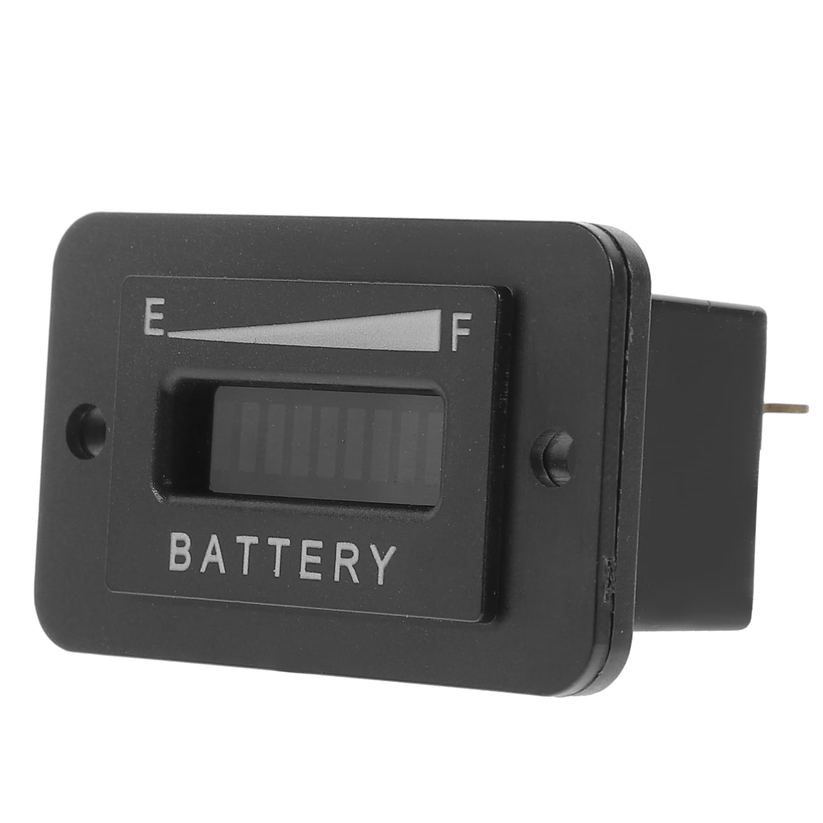 Amosfun 1Pc Portable Battery Power Indicator LED Voltage Tester for Applications Durable Material for Motorcycles and Electric Motors