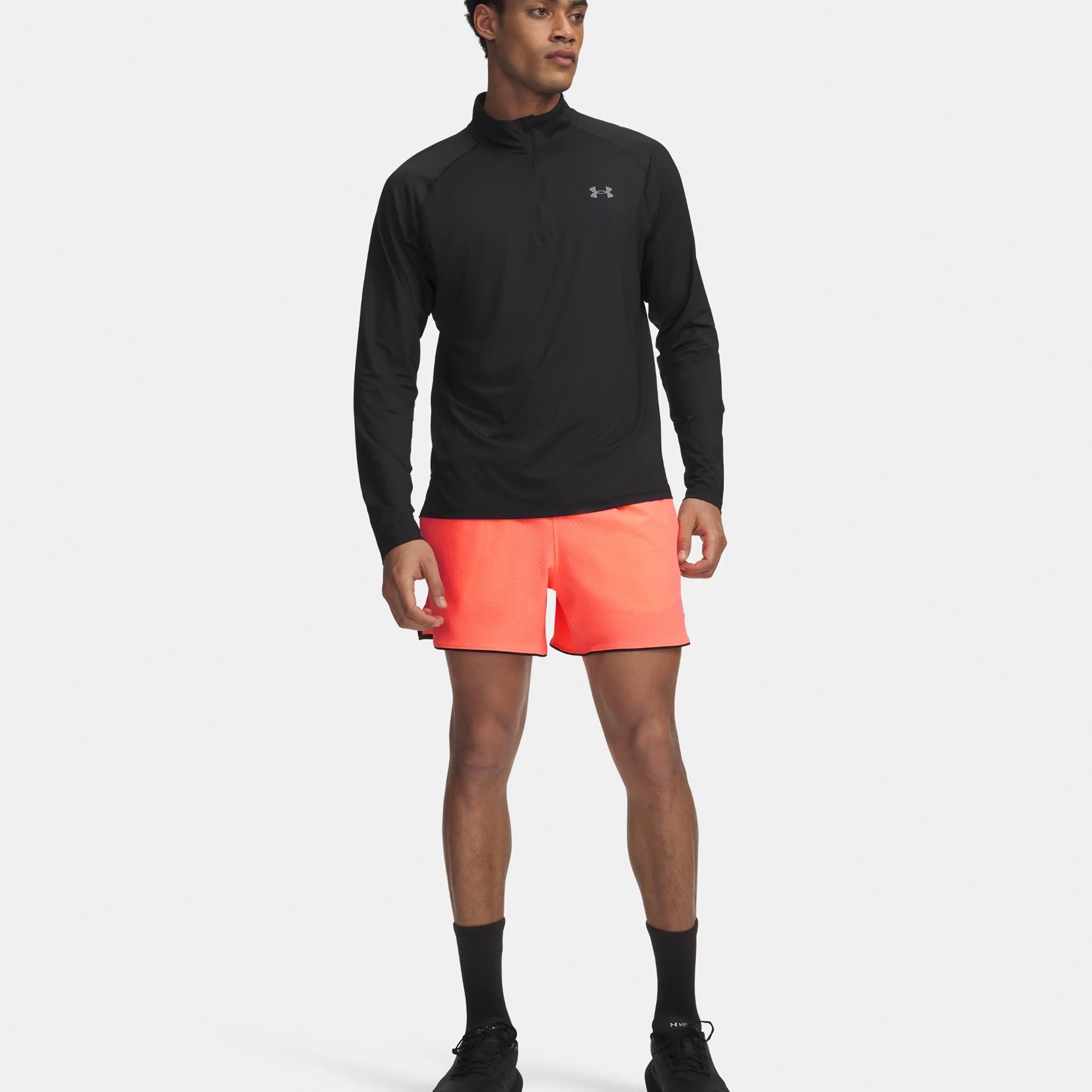 Under Armour Velociti Pro Vent 5In Short de Running Hommes Orange - electrictangerine/Reflective S