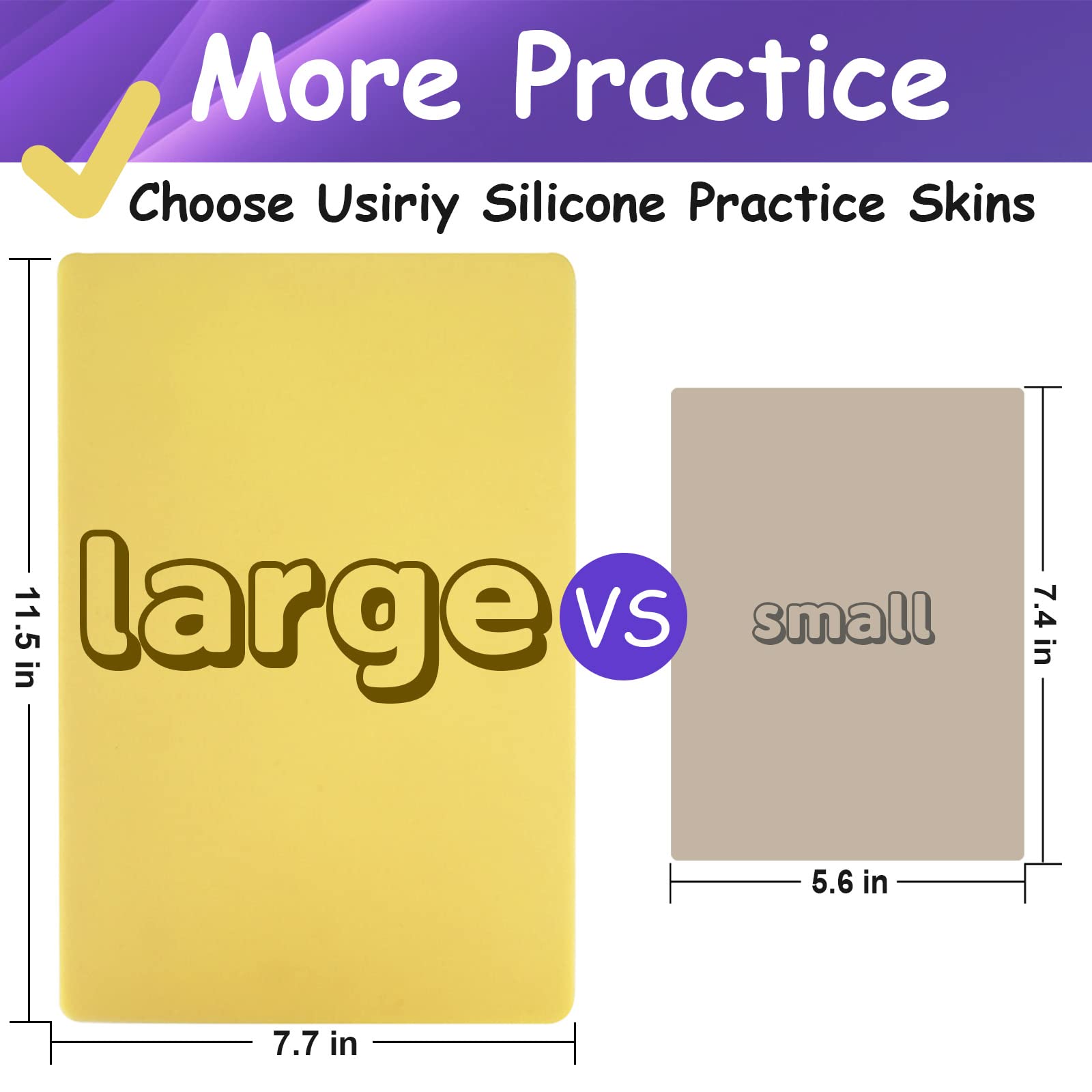 Skin finte da 3 mm, 5 pezzi, 20,3 x 30,5 cm, spessore 3 mm, pelle sintetica per tatuaggi, morbidi cuscinetti in silicone per esercitarsi sulla pelle Piel Sintetica Para Tatuar