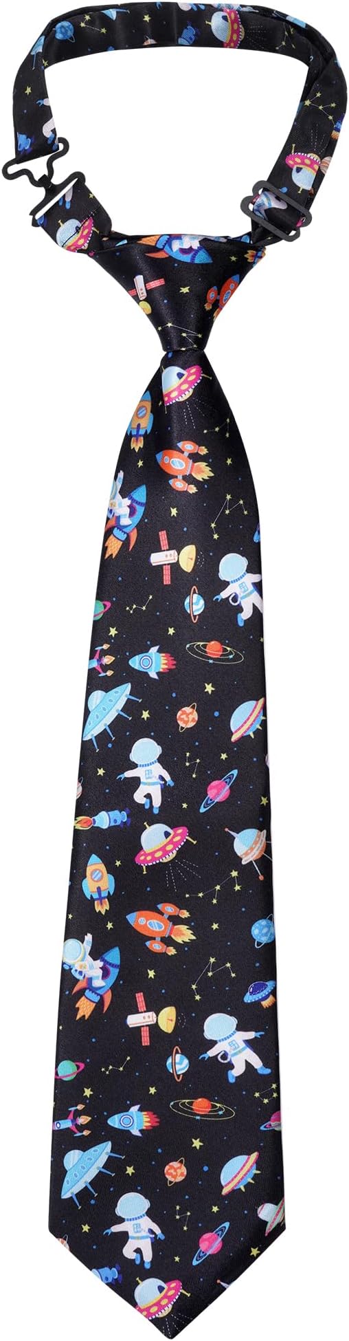 Bskifnn Kids Tie Boys Pre Tied Necktie Satin Neckties Adjustable for Kids Wedding Party Graduation Uniforms Photoshoot