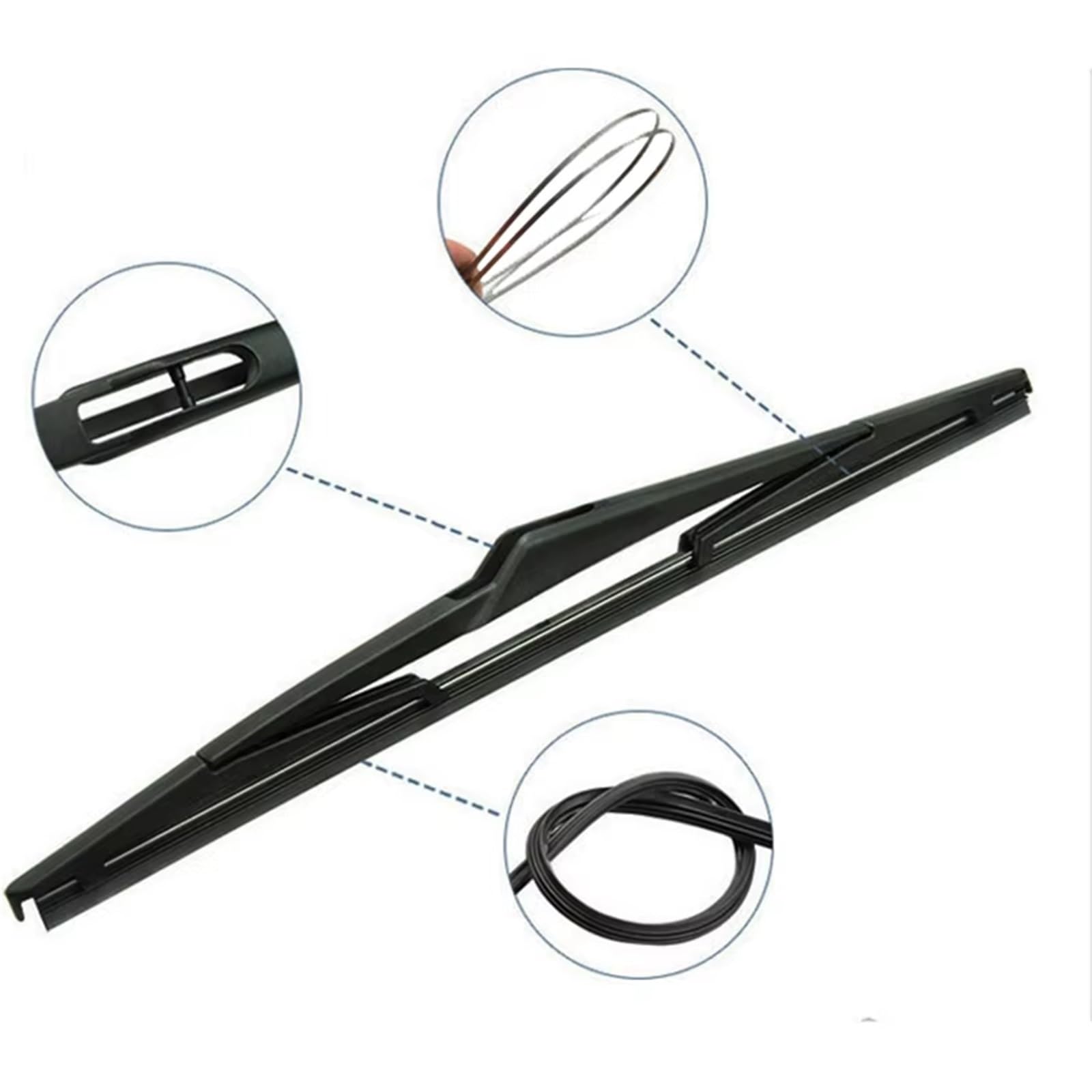 Limpiaparabrisas de Coche Compatible con Ford para S-MAX 2009 2010 2011 2012 2013 2014 2015 30"+26"+13" Limpiaparabrisas Delantero Y Trasero