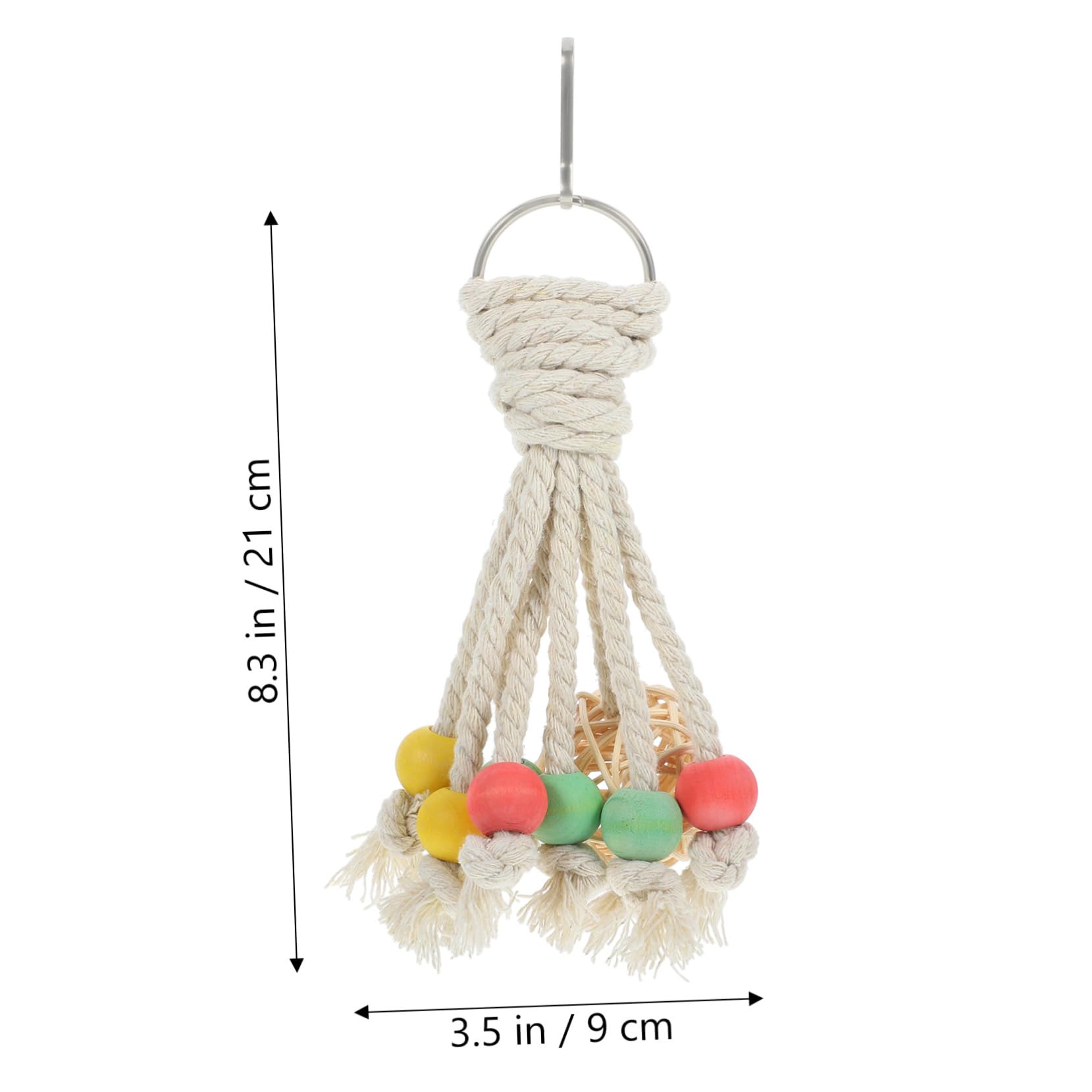 GALPADA Bird Chewing Hanging Foraging for Parakeets and Parrots and Material Bird Cage Ornament Engaging Shredding Activity for Cockatiels