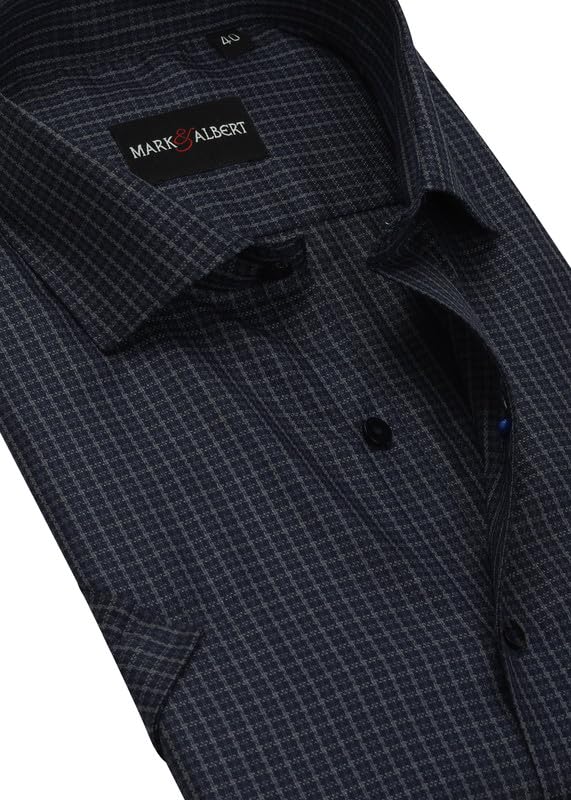 Image of Men's Half Sleeves Regular Shirt Navy
