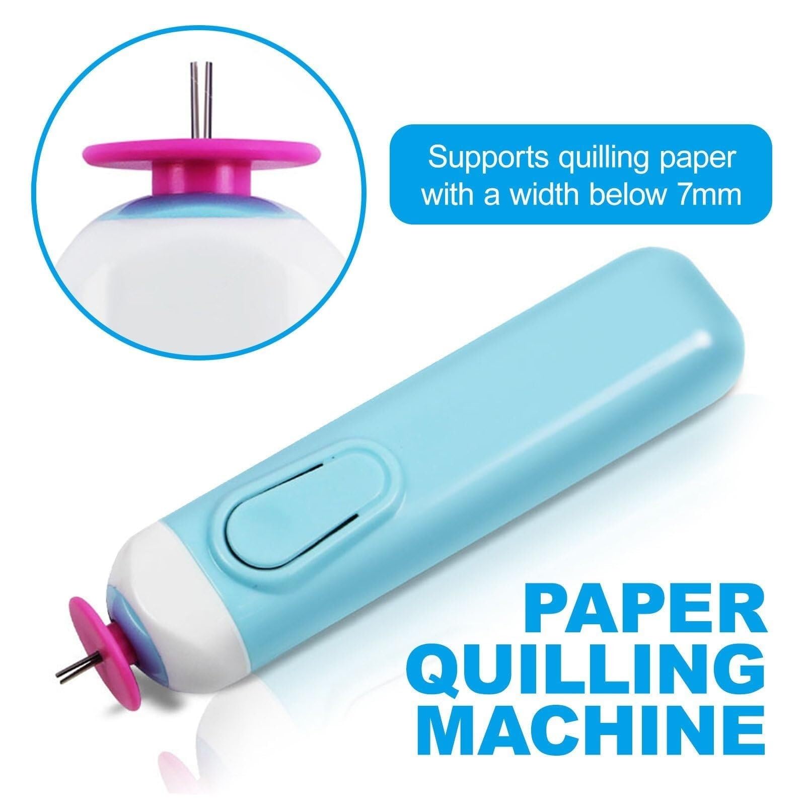 Machine à paperolles, kit de paperolles, machine de découpe de frange avec largeur de frange réglable de 0,3 à 4 mm et stylo électrique pour paperolle, outils de matelassage