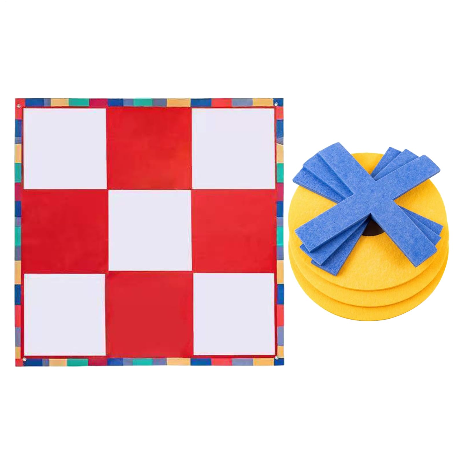 Tic Tacs Toes Outdoor Game - Large Portable Lawn Set in the Backyard, Multiplayer Activities | Fun for Adults, Kids, Families, Picnics, Birthday Parties, Camping