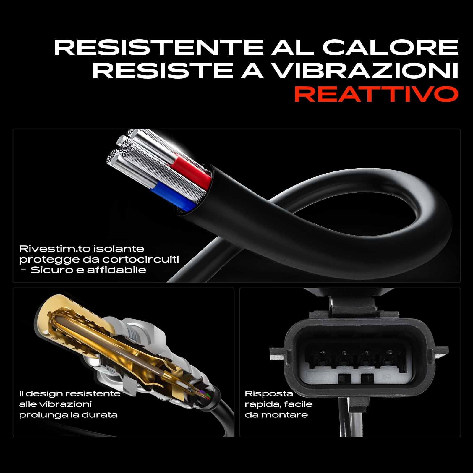 Frankberg Sonda di controllo 258010110 | Compatibile con: V.e.n.t.o E4M, Clio IV BH, C.a.p.t.u.r I H5 J5, K.a.n.g.o.o Express FW0/1, Logan II