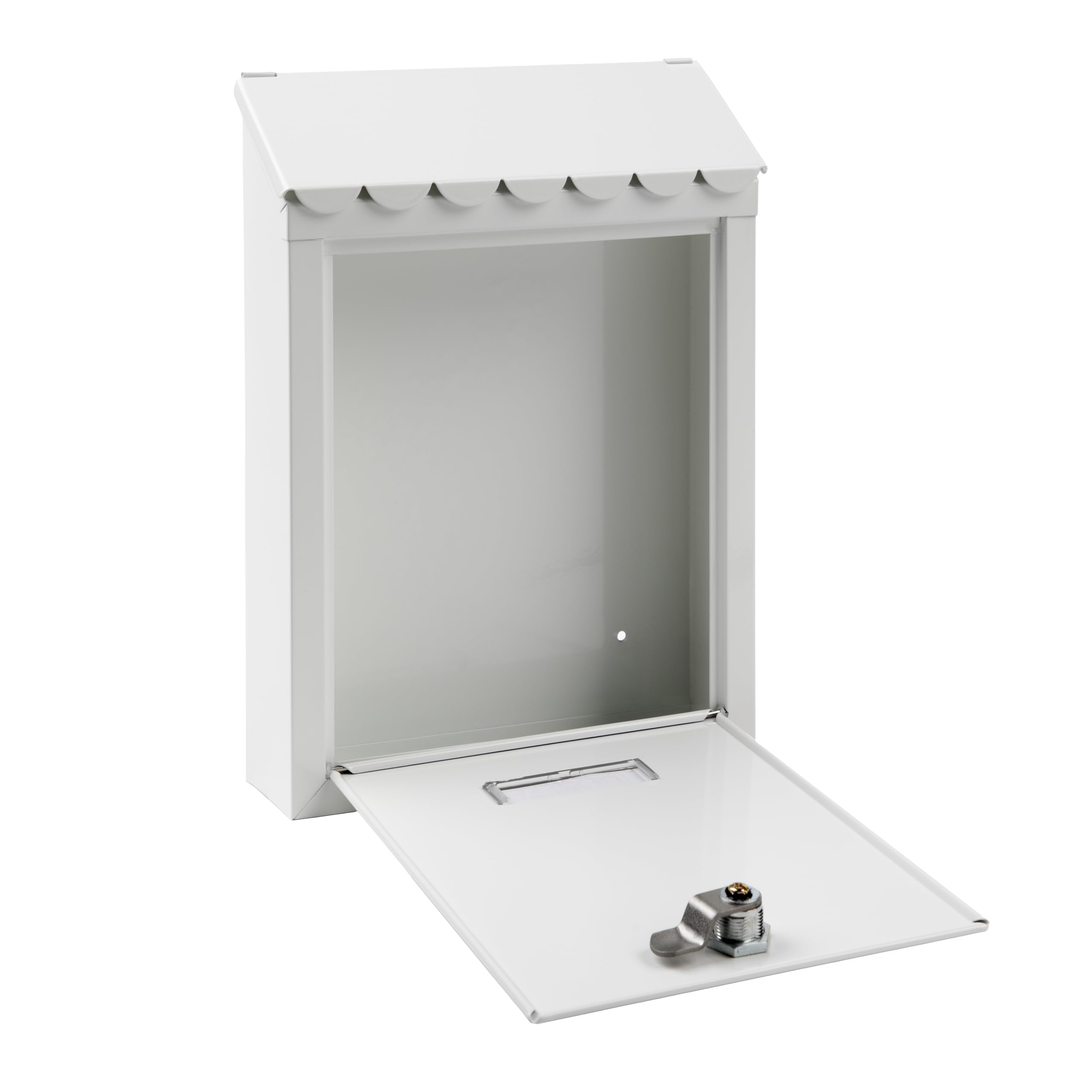 ARREGUI Civic E5721-C Boîte aux lettres extérieure en acier Taille S (courrier DIN A5) Petite boîte aux lettres murale individuelle Facile à installer Blanc