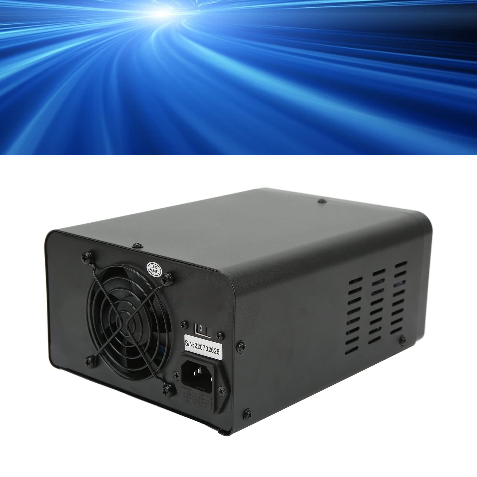 Generic Cyfrowy Zasilacz Regulowany 4-cyfrowy Wyświetlacz Pełna Ochrona Zmienny Zasilacz Laboratoryjny do Obwodów Elektronicznych (wtyczka UE)