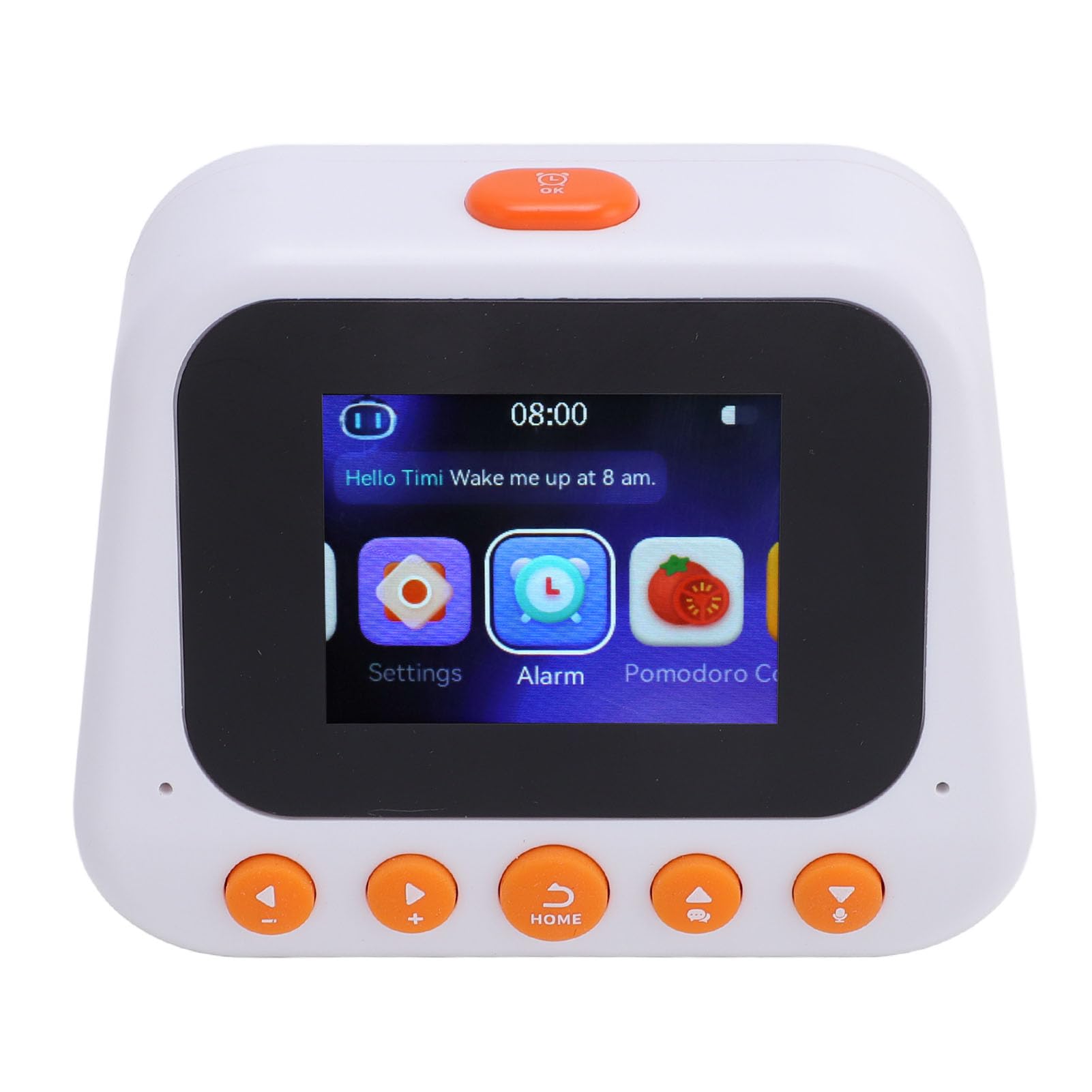 Reloj de Tiempo de Voz AI, Máquina Educación Temprana Traducción Multifuncional con Función Recordatorio para Niños