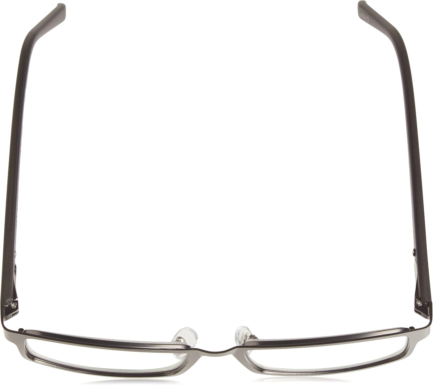 Foster Grant Men's Sawyer Multifocus Rectangular Reading Glasses, Matte Dark Gunmetal/Transparent, 54 mm + 2.75
