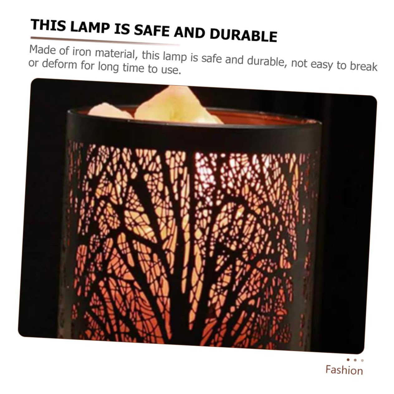 Lampe de Chevet en Sel, Lumière Décorative Cylindrique Noire avec Ampoules