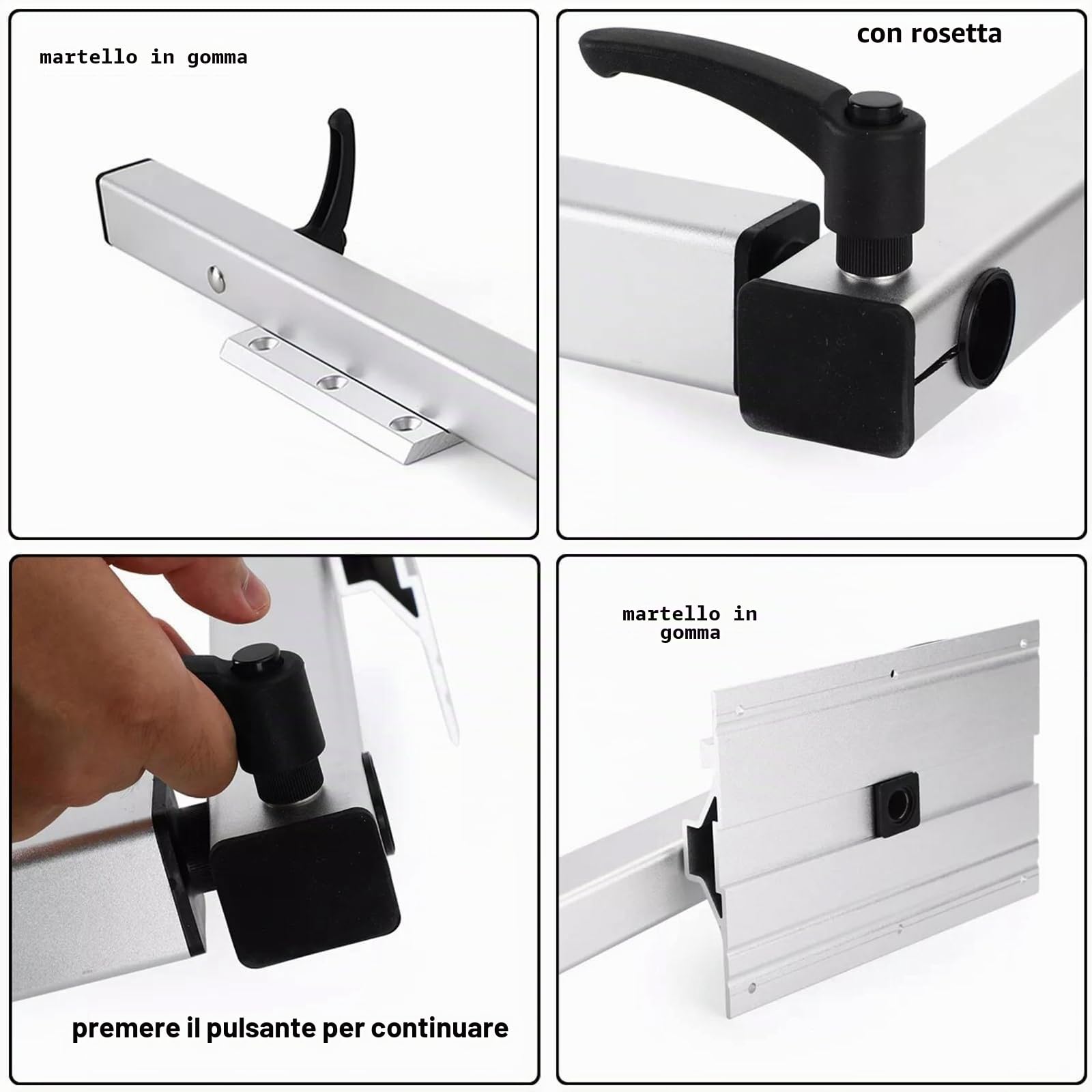 Gambe del tavolo rimovibili, staffe per gambe del tavolo regolabili a 360 gradi, Supporto da tavolo da Tavolo Staffa per mobili fai da te per camper, barca, laptop, camper, pontoni