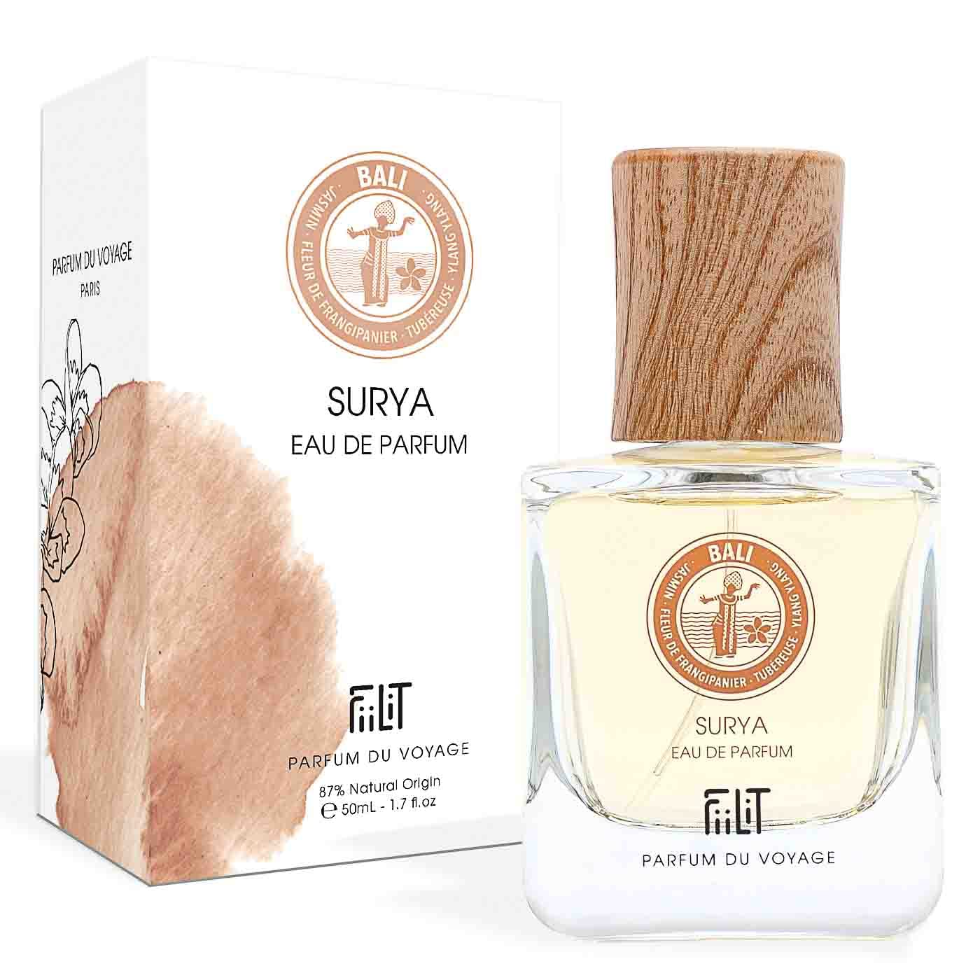 Eau de Parfum SURYA BALI - FiiLiT Parfum du Voyage - mixte - Spray Rechargeable - Floral Oriental