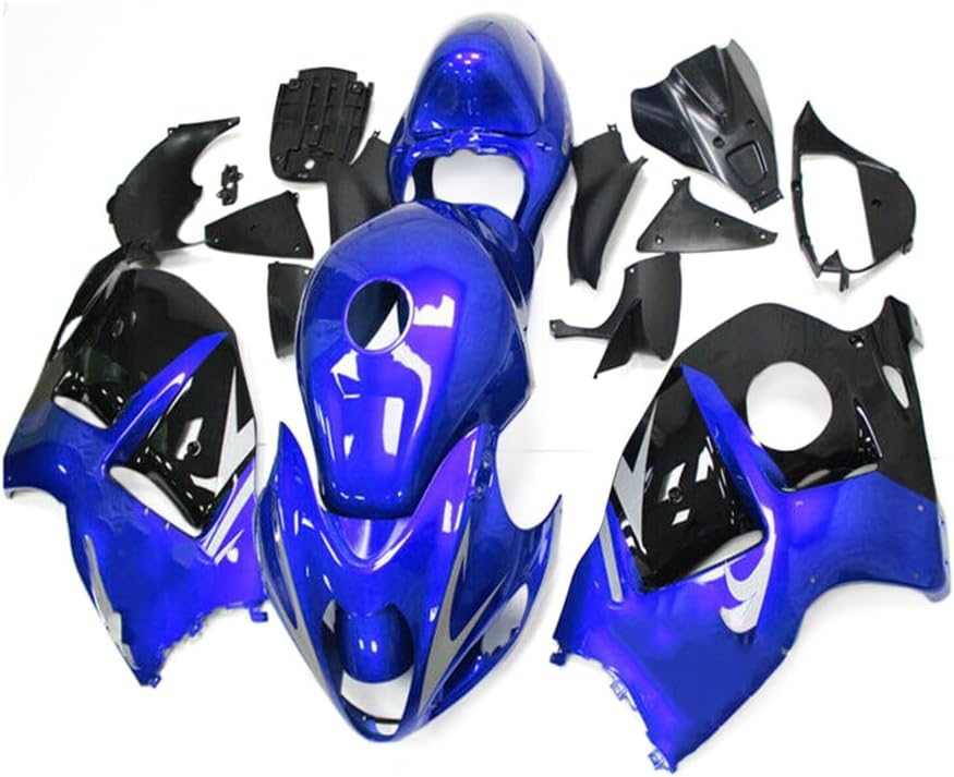 Blue Black ABS Injection Full Fairing Kit Fit for Suzuki GSXR1300 1997-2007 1998 1999 2000 2001 2002 2003 2004 2005 2006 GSX-R 1300 Motorcycle Plastic Bodywork Cowling Set