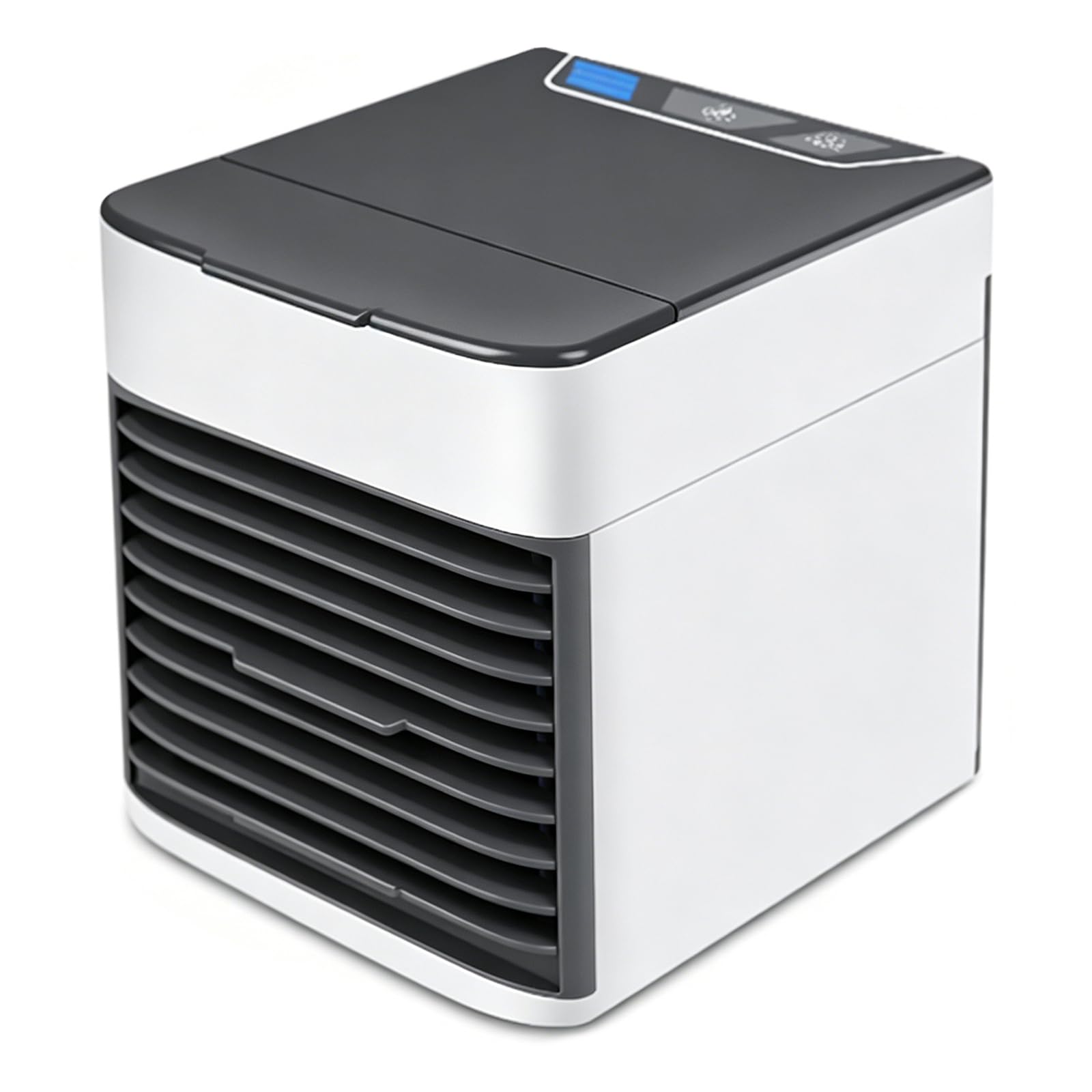 Składana chłodziarka powietrza 3 w 1, wyparna, ze zbiornikiem na wodę 380 ml, mini wentylator chłodzący, 3 prędkości, osobista chłodziarka USB do sypialni, biura i
